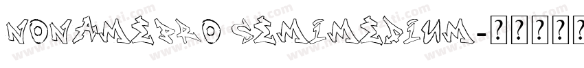 NonamePro SemiMedium字体转换